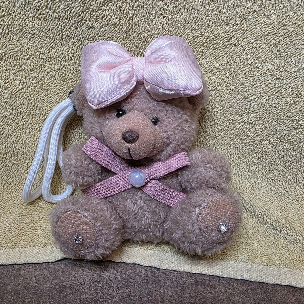Simply Southern Bag Charm- Plush Teddy Bear